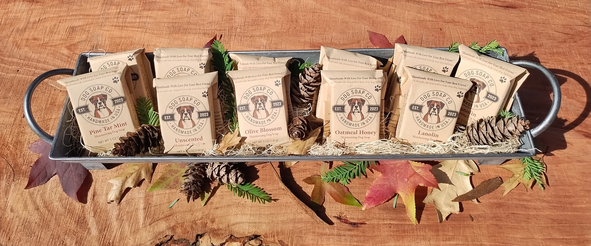 Handmade soap for dogs by the Dog Soap Co.